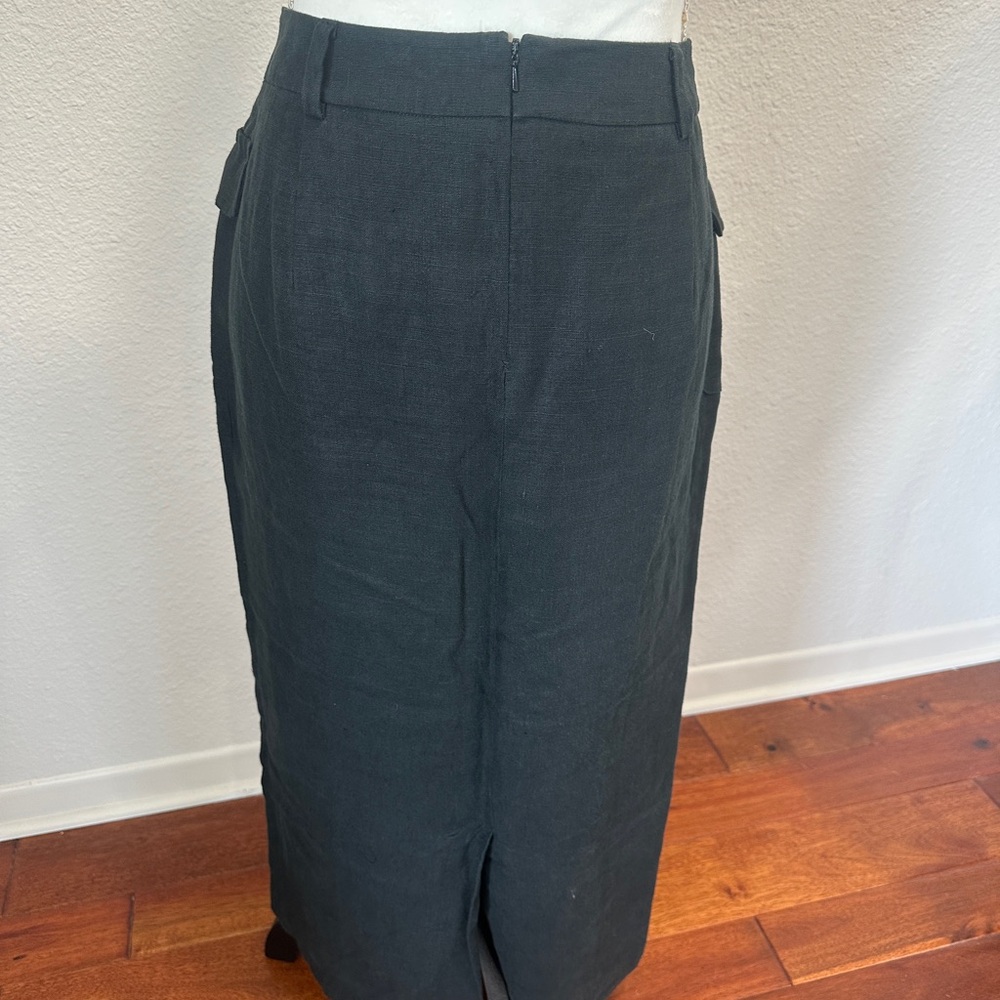 Ralph Lauren Linen Maxi Skirt in Gray - Picture 5 of 9